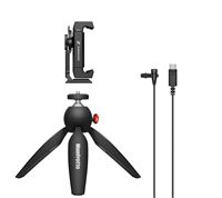 Sennheiser - XS Lav USB-C Mobile Kit Omnidirectional Clip-on Microphone with Smartphone Clamp & M... - Large Front
