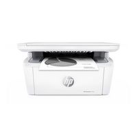 HP - LaserJet M140w Wireless AI-Enabled Black and Laser Printer - White - Large Front