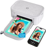 HP - Sprocket Studio Plus WiFi Photo Printer, Compatible with iOS and Android - White - Large Front