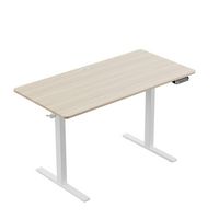 HUANUO - Extra Large Adjustable Standing Desk - 63″ x 28″ - Natural - Large Front