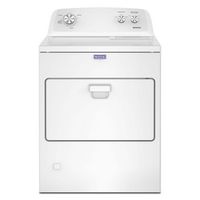 Maytag - 7.0 Cu. Ft. Top Load Gas Dryer with Wrinkle Prevent Option - White - Large Front