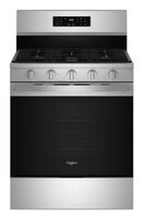 Whirlpool - 5.0 Cu. Ft. Freestanding Single Gas Range with Air Fry and Air Baking - Stainless Steel - Large Front