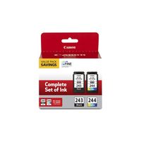 Canon - 243 / CL-244 Value Pack Standard Capacity Ink Cartridges - Black/Cyan/Magenta/Yellow - Large Front