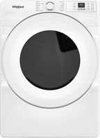 Whirlpool - 7.4 Cu. Ft. Stackable Electric Dryer with Quick Dry - White - Large Front