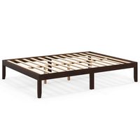 Costway Queen Size Wooden Platform Bed Frame 14