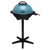 Cuisinart - 2-in-1 Indoor/Outdoor Electric Griddle - Black/Blue - Large Front