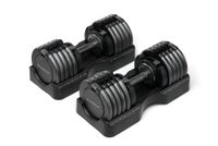 Set of Two NordicTrack 55 lb. Adjustable Dumbbells - Black - Large Front