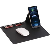 SaharaCase - Office Mouse Pad with Wireless Charging - Black - Large Front