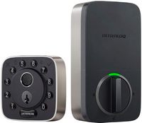 Ultraloq - Bolt Fingerprint WiFi Smart Lock (Apple Home) - Black - Large Front