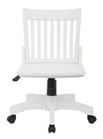 OSP Home Furnishings - Wood Bankers Home Office Wood Chair - White - Large Front