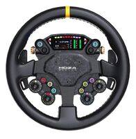 Moza Racing - CS Pro Sim Racing Steering Wheel for Windows - Black - Large Front