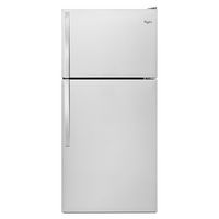 Whirlpool - 18.2 Cu. Ft. Top-Freezer Refrigerator - Monochromatic Stainless Steel - Large Front