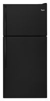 Whirlpool - 18.2 Cu. Ft. Top-Freezer Refrigerator - Black - Large Front