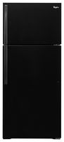 Whirlpool - 14.3 Cu. Ft. Top-Freezer Refrigerator - Black - Large Front