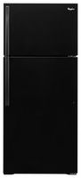 Whirlpool - 16.0 Cu. Ft. Top-Freezer Refrigerator - Black - Large Front