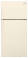 Whirlpool - 14.3 Cu. Ft. Top-Freezer Refrigerator - Biscuit - Large Front