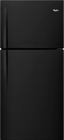 Whirlpool - 19.2 Cu. Ft. Top-Freezer Refrigerator - Black - Large Front