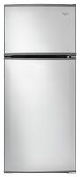 Whirlpool - 16.0 Cu. Ft. Top-Freezer Refrigerator - Monochromatic Stainless Steel - Large Front