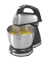 Hamilton Beach - 6-Speed Classic Hand/Stand Mixer - Silver - Large Front