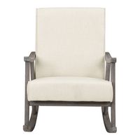 OSP Home Furnishings - Gainsborough Rocker - Linen - Large Front