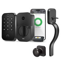 Yale - Assure Lock 2 Touch Keypad with Wi-Fi and Ridgefield Handleset - Black Suede - Large Front