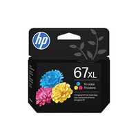 HP - 67XL High-Yield Ink Cartridge - Tri-color - Large Front