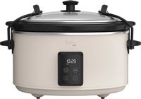 bella PRO - 5-qt. Programmable Slow Cooker - Oatmilk - Large Front