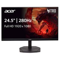Acer - Nitro 24.5” LCD FHD 1080P 280Hz 1ms FreeSync Premium Gaming Monitor with HDR (DisplayPort,... - Large Front