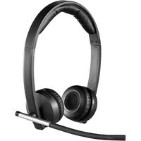 Logitech - H820e Wireless Headset Stereo - Black - Large Front