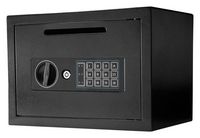 Barska - Compact Keypad Depository Safe - Black - Large Front