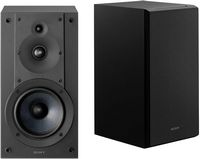 Sony - 3-way 3-driver hi-res Bookshelf speakers (2025) pair - Black - Large Front