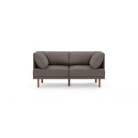 Burrow - Contemporary Range 2-Seat Sofa - Heather Charcoal - Large Front