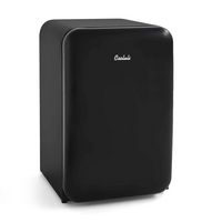 Cooluli - Curve 3.8 cuft Freestanding Compressor Fridge - Black - Large Front