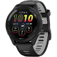 Garmin - Forerunner 265 GPS Smartwatch 46 mm Fiber-Reinforced polymer - Black - Large Front