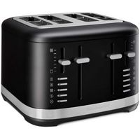 KitchenAid - 4 Slice Programmable Toaster - Black Matte - Large Front
