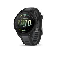 Garmin - Forerunner 165 GPS Smartwatch 43 mm Fiber-Reinforced Polymer - Black/Slate Gray - Large Front