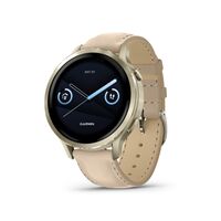 Garmin - Venu 4 GPS Smartwatch 41 mm Fiber-reinforced polymer - Lunar Gold - (2025) - Large Front