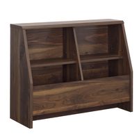 Sauder - Willow Place Bookcase Footboard with Storage Bins - Grand Walnut - Large Front