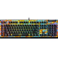 Razer - BlackWidow V4 X Full Size Wired Mechanical Green Clicky Switch Gaming Keyboard with Chrom... - Large Front