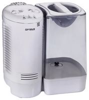Optimus - 1.7-Gal. Warm Mist Humidifier - White - Large Front