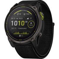 Garmin - Enduro 3 Solar GPS Smartwatch 51mm Fiber-reinforced polymer - Carbon Gray DLC titanium -... - Large Front