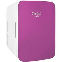 Cooluli - Infinity 0.4 Cu. Ft. Mini Fridge - Pink - Large Front