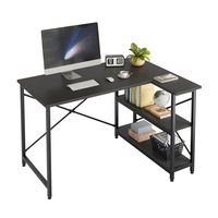 Bestier L-Shaped Corner Computer Desk with Storage Shelf - 48