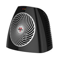 Vornado - VH202 750 Watt Indoor Electric Space Heater with Compact Size for Small Spaces - Black - Large Front