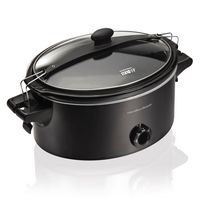 Hamilton Beach - Stay or Go 6 Quart Slow Cooker - Black - Large Front