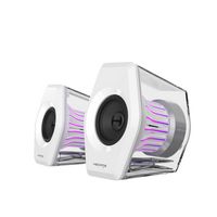 Edifier - G2000 Pro 2.0 Bluetooth Gaming Speakers with RGB Lighting (2-Piece) - White - Large Front