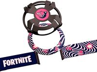 Woojer - Fortnite Strap 3 Ring, Armor & Belt Style-set - Cuddle Team Leader Edition - Black, Pink - Large Front