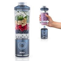 Ninja - Blast Max Portable Blender with 22oz Twist & Go Vessel - Deep Navy - Large Front