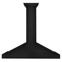 ZLINE - 48 inches - Convertible & Externally Vented - Wall Range Hood - Black stainless steel - Large Front