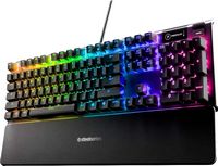 SteelSeries - Apex 5 Full Size Wired Mechanical Hybrid Blue Tactile & Clicky Switch Gaming Keyboa... - Large Front